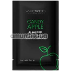 Оральний лубрикант Wicked Aqua Candy Apple - яблуко в карамелі, 3 мл - Фото №1