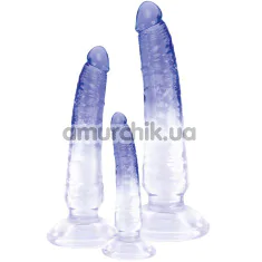Набір анальних фалоімітаторів Crystal Clear Anal Training Set, прозорий - Фото №1