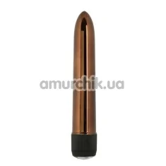 Вибратор Precious Metal Gems 17 см, бронзовый - Фото №1