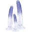 Набор анальных фаллоимитаторов Crystal Clear Anal Training Set, прозрачный - Фото №1