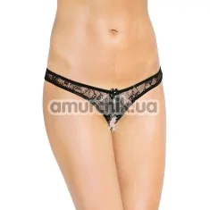 Трусики-стринги String (модель 2465), черные - Фото №1