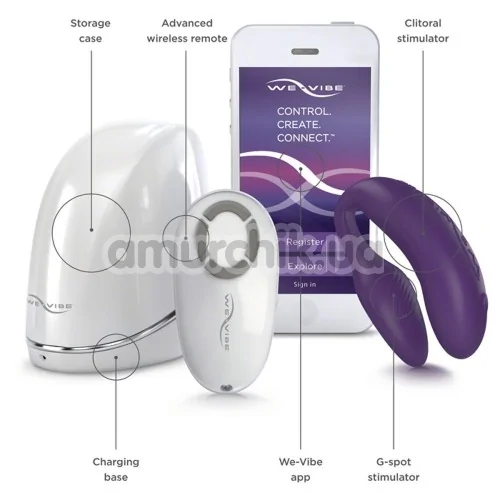 Вибратор We-Vibe 4 Plus Purple (ви вайб 4 плюс фиолетовый)