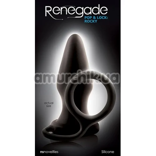 Анальная пробка с эрекционным кольцом Renegade Pop & Lock Rocky