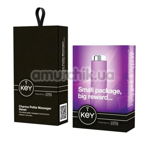 Вибратор KEY Charms Petite Massager Velvet, фиолетовый