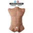 Фаллоимитатор с мужским торсом SilexD Apollo Male Torso L, светло-коричневый - Фото №8
