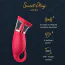 Симулятор орального сексу для жінок з вібрацією Sweet Play Licking Tongue Suction Vibrator A18, червоний - Фото №10