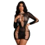 Платье JSY Sexy Lingerie WW7242, черное - Фото №1