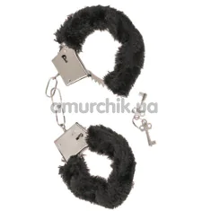 Наручники Plush Handcuffs With Keys, черные - Фото №1