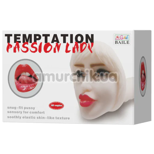 Симулятор орального сексу з вібрацією Temptation Passion Lady 009183, тілесний