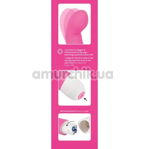 Вібратор для точки G Smile Vibe With Wiggling Tip, рожевий