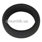 Эрекционное кольцо Black Velvets Cock Ring 3.8 см, чёрное - Фото №1