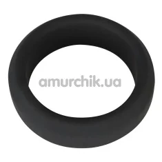 Эрекционное кольцо Black Velvets Cock Ring 3.8 см, чёрное - Фото №1