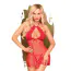 Комплект Penthouse Lingerie Libido Boost, червоний: пеньюар + трусики-стрінги - Фото №1