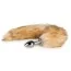 Анальная пробка с лисьим хвостиком Easy Toys Fox Tail Plug S, серебряная - Фото №1