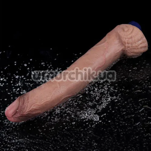 Вібратор Lovetoy Real Softee 11 Platinum Silicone, коричневий