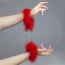 Наручники Secret Marabou Handcuffs, красные - Фото №4