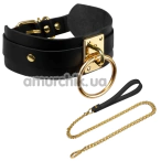 Ошейник с поводком Kinky Diva Collar Me! O-Ring Collar + Luxury Leash, черный - Фото №1