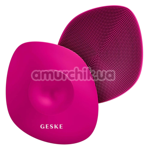 Щетка для тела Geske Body Brush 4 in 1 Suction Mount Metal, розовая