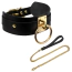 Ошейник с поводком Kinky Diva Collar Me! O-Ring Collar + Luxury Leash, черный - Фото №1