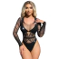 Боди JSY Sexy Lingerie WW7041, черное - Фото №8