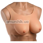 Накладні груди Master Series Perky Pair D-Cup Silicone Breasts, тілесні - Фото №1