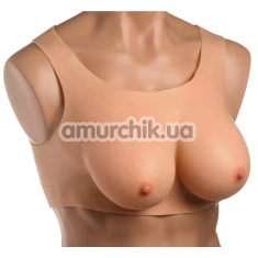 Накладная грудь Master Series Perky Pair D-Cup Silicone Breasts, телесная - Фото №1