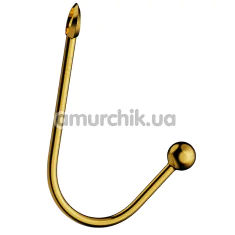 Вагинально-анальный крюк Upko Hook, золотой - Фото №1