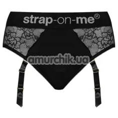 Трусики для страпона з підв'язками Strap-On-Me Diva Harness, чорні - Фото №1