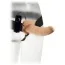 Порожній страпон з вібрацією Kinx The Extender Plus Vibrating Hollow Strap-On 8, тілесний - Фото №3