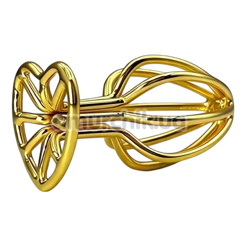 Анальная пробка Alume Metal Hollow Plug S, золотая