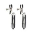Зажимы для сосков с вибрацией Taboom Adjustable Vibrating Clamps, серебряные - Фото №1