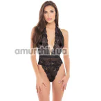 Боди Plunge in Teddy Lace, черное - Фото №1