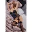 Комплект Cottelli Collection Lingerie 2631989 чорний: корсет + трусики-стрінги - Фото №6