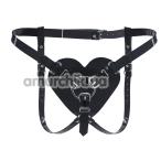 Трусики для страпона Feral Feelings Hearts Strap-On Belt, чорні - Фото №1
