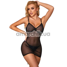 Сукня Star Night Dress Mesh Strappy Set, чорна - Фото №1