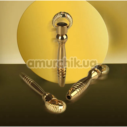 Набір уретральних вставок Lockink Sevanda Bad Boy Training Urethral Plugs Set, золотий
