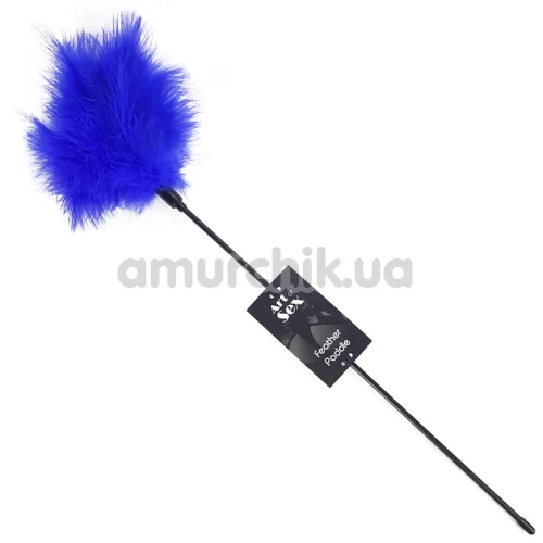 Перышко для ласк Art of Sex Feather Paddle перо индюка, синее