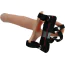 Полый страпон Hollow Strap-On Silicone Curved Dong 6.7, телесный - Фото №4