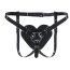 Трусики для страпона Feral Feelings Hearts Strap-On Belt, черные - Фото №1