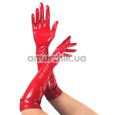Перчатки виниловые Art of Sex Lora, красные - Фото №1