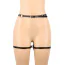Гартери з фіксаторами для рук Star Night BDSM Garter Belt With Handcuffs And Restraints, чорні - Фото №4