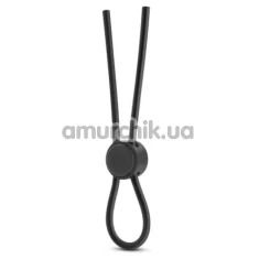 Ерекційне кільце Stay Hard Silicone Loop Cock Ring, чорне - Фото №1