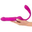 Вибратор клиторальный и для точки G с толчками Javida 3 Function Vibrator, розовый - Фото №10