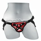 Трусики для страпона Sportsheets Entry Level Strap-On, красные - Фото №1