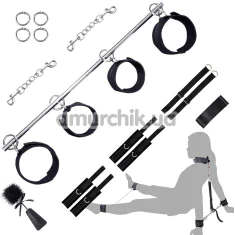 Бондажный набор Lockink Yeahwow Door Swing & Leg Spreader Bondage Set, черный - Фото №1