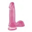 Фалоімітатор Basix Rubber Works Dong with Suction Cup, 15 см рожевий - Фото №1