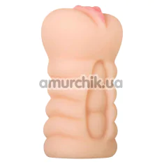 Искусственная вагина Adam & Eve Adam's Tight Stroker With Massage Beads, телесная - Фото №1