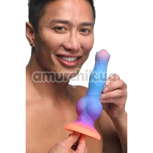 Фаллоимитатор Creature Cocks Space Cock Glows In The Dark, разноцветный