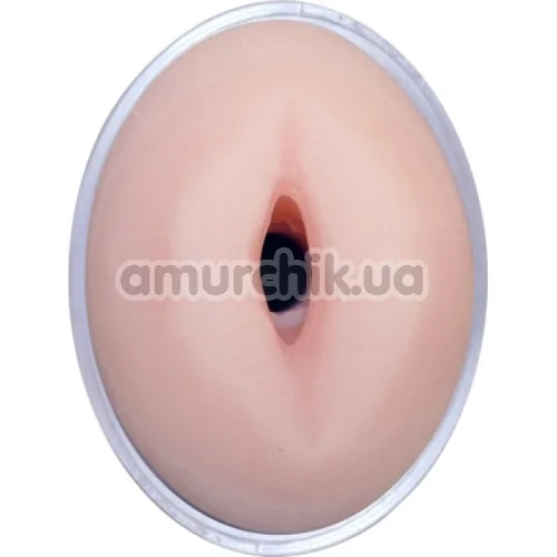 Симулятор орального сексу з вібрацією Cyberskin Release Deep Throat Stroker Vibrating, тілесний - Фото №1