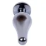 Анальна пробка з прозорим кристалом Boss Series Exclusivity Jewellery Dark Silver Plug, срібна - Фото №4
